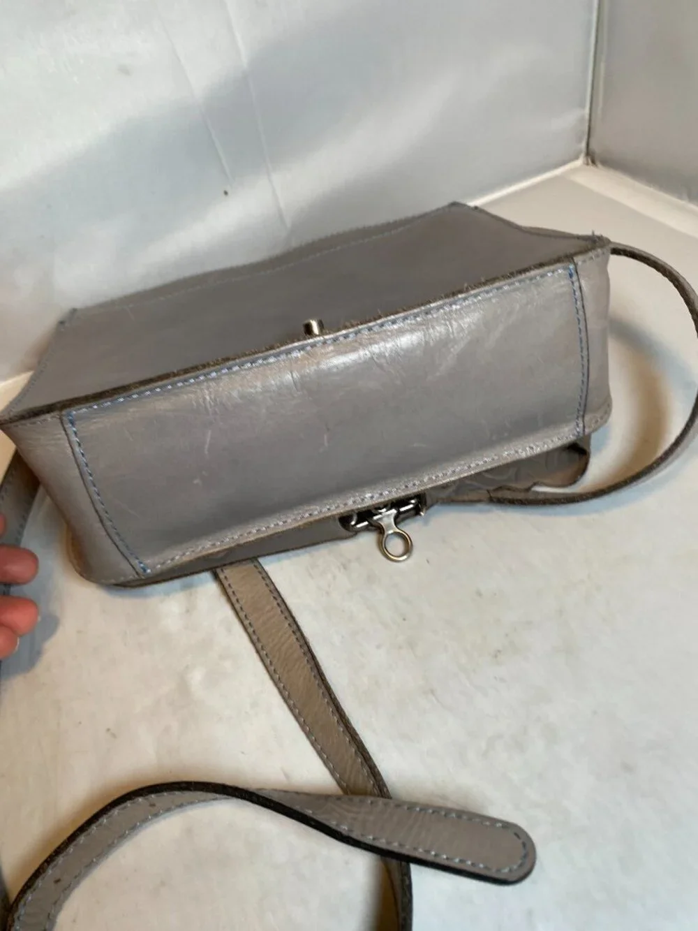 Patricia Nash Cecina Flap Crossbody in Safflower Gray - Picture 9 of 9